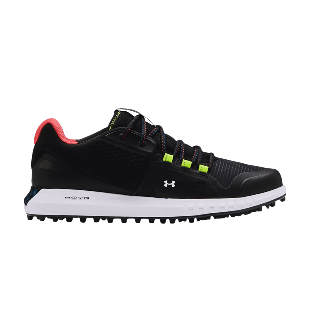 Image of Under Armour HOVR Forge RC Spikeless Golf Black Photon Blue (3024366-001)