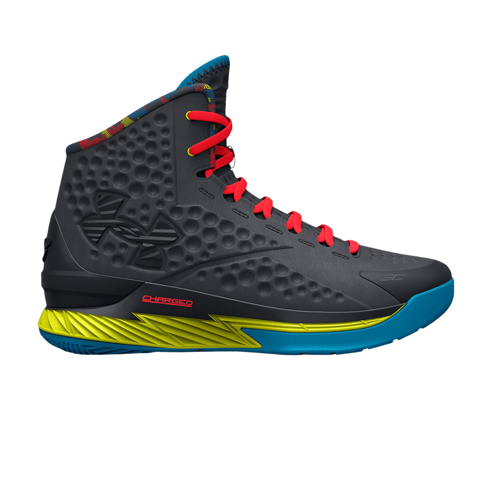 Image of Under Armour Sour Patch Kids x Curry 1 Retro GS Pitch Grey (3026432-100)