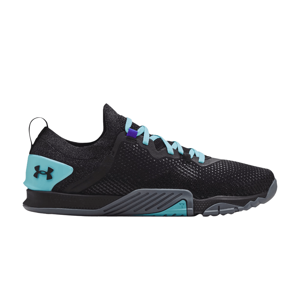 Image of Under Armour TriBase Reign 3 Black Turquoise (3023698-002)