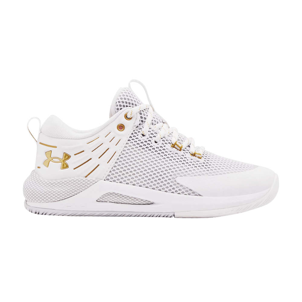 Image of Under Armour Wmns HOVR Block City White Metallic Gold (3023709-103)