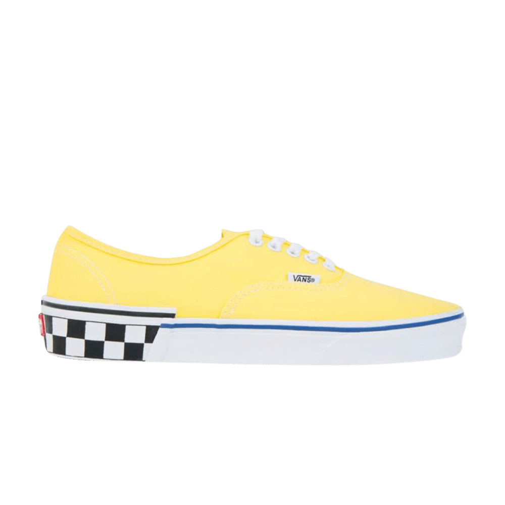 Image of Vans Authentic Check Block - Blazing Yellow (VN0A38EMVJS)