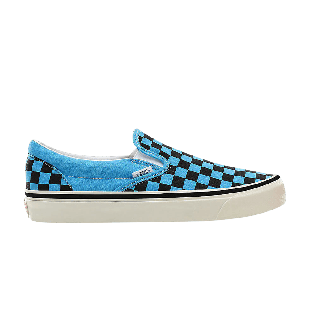 Image of Vans Classic Slip-On 98 DX Anaheim Factory - Blue Neon Checkerboard (VN0A3JEXV9L)