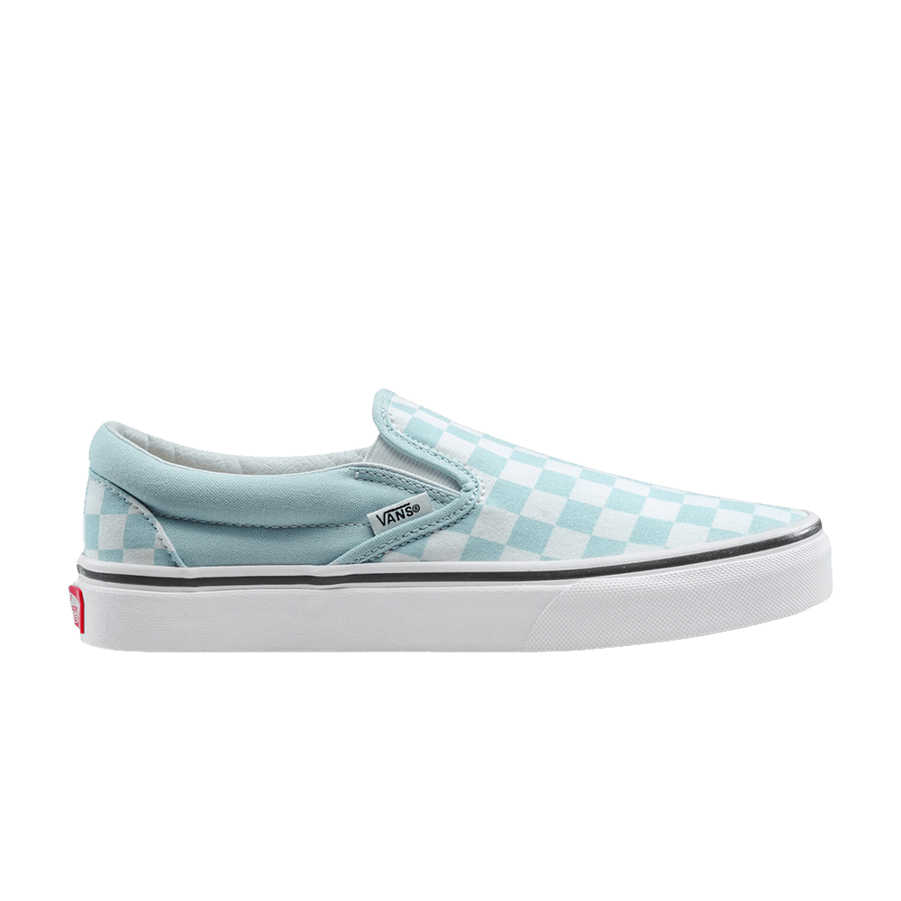 Image of Vans Classic Slip-On Baby Blue Checkerboard (VN0A38F7QCK)