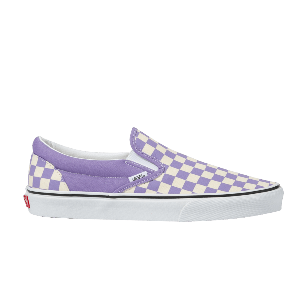 Image of Vans Classic Slip-On Checkerboard - Chalk Violet (VN0A33TB9HM)