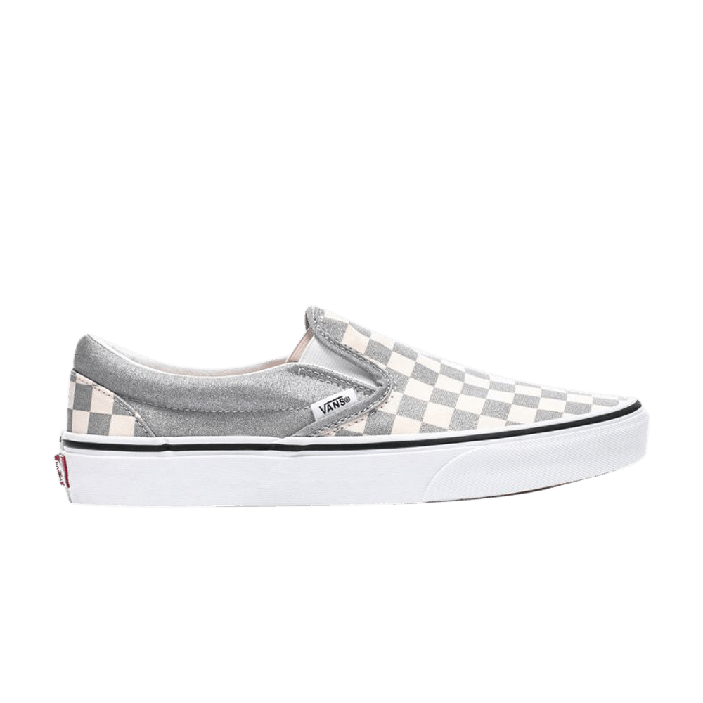 Image of Vans Classic Slip-On Checkerboard - Silver (VN0A4U38WS3)