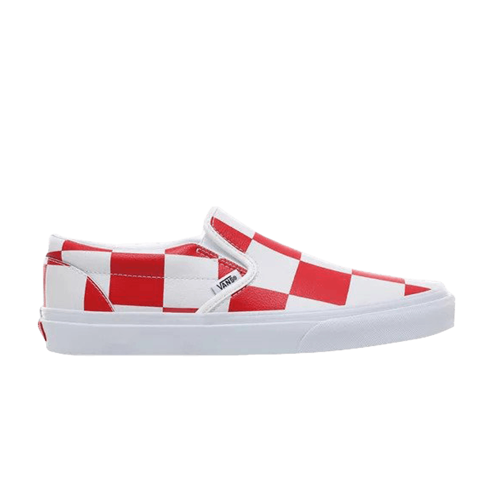 Image of Vans Classic Slip-On Leather Check (VN0A4BV3TBV)