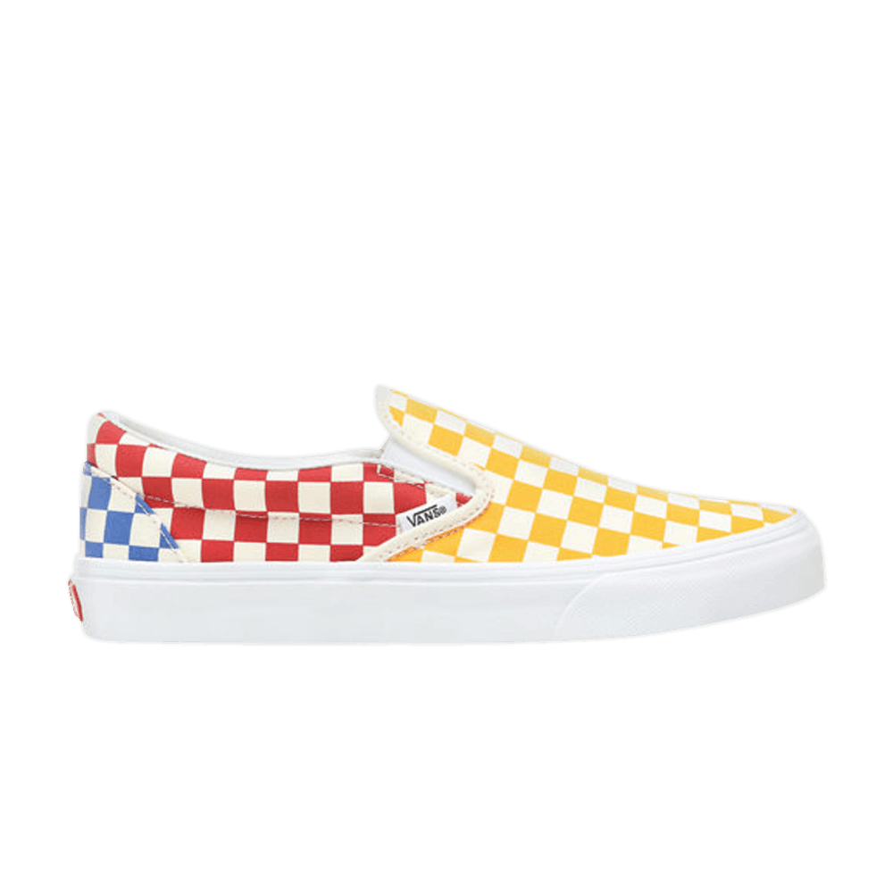 Image of Vans Classic Slip-On Multicolor Checkerboard (VN0A38F7VLV)