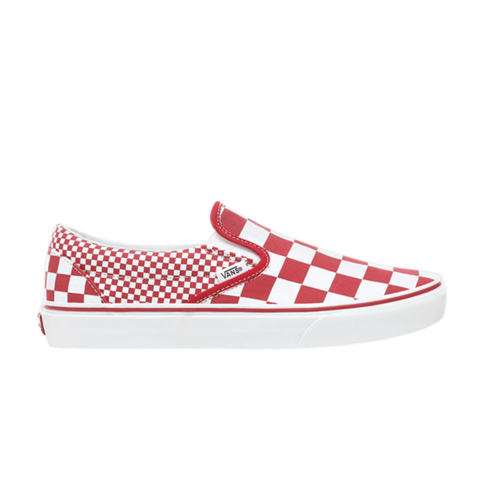 Image of Vans Classic Slip-On Red Mix Checker (VN0A38F7VK5)