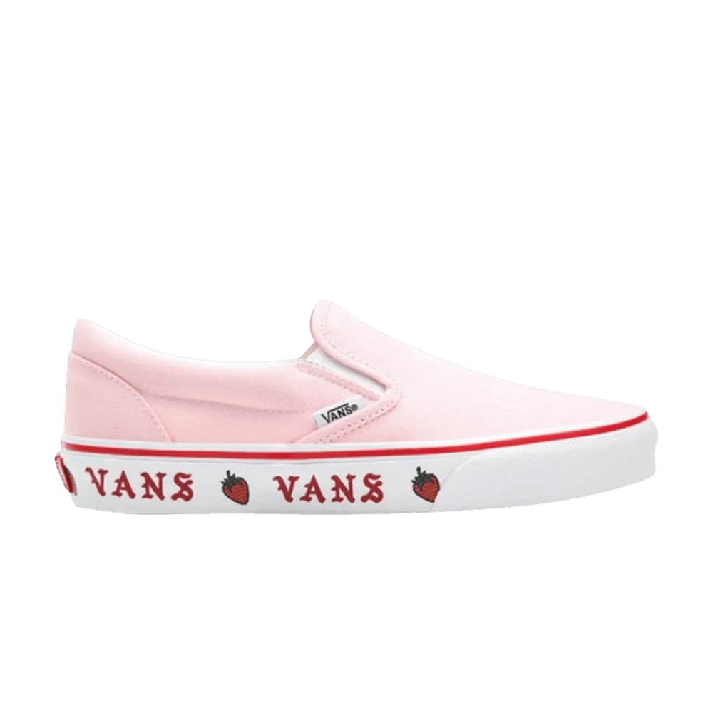 Image of Vans Classic Slip-On Sidewall Print - Strawberry (VN0A33TB44L)