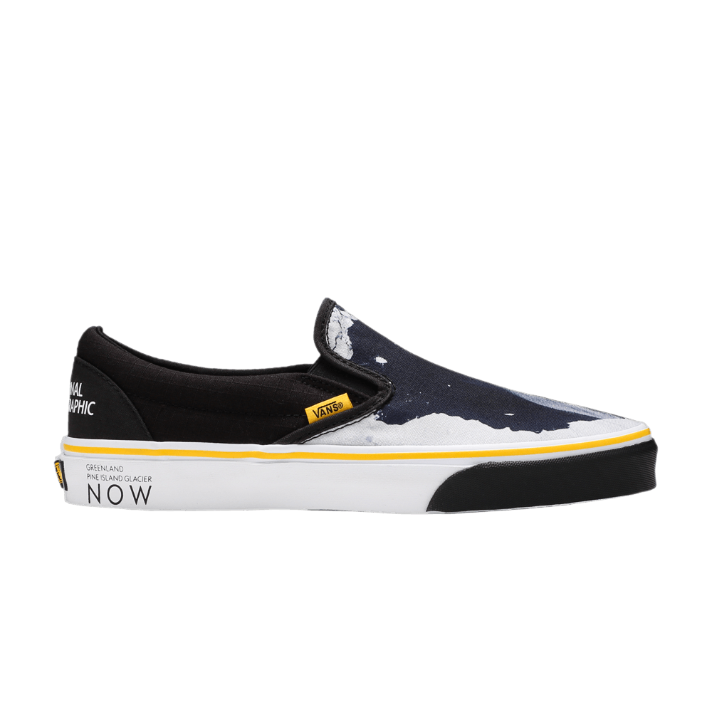 Image of Vans National Geographic x Classic Slip-On Then Now Glacier (VN0A4U38WT31)