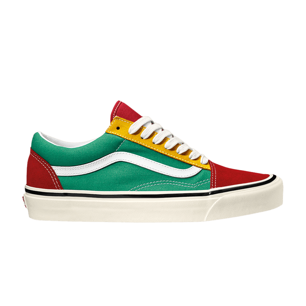 Image of Vans Old Skool 36 DX Red Emerald Yellow (VN0A38G2XFM)