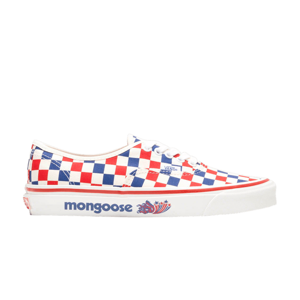 Image of Vans Our Legends x Authentic 44 DX Mongoose - Red Blue Checkerboard (VN0A4BVYRDB)