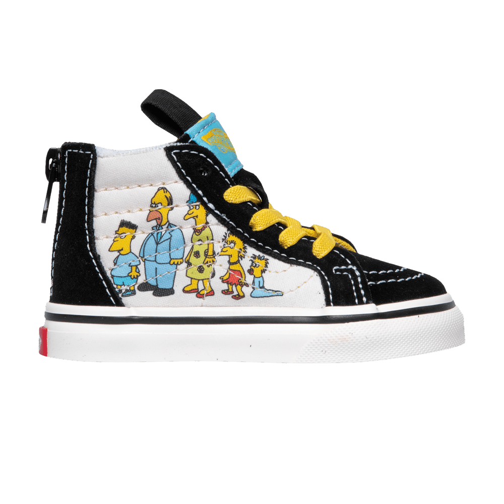 Image of Vans The Simpsons x Sk8-Hi Zip Kids Simpsons Family 1987-2020 (VN0A4BUX17E)
