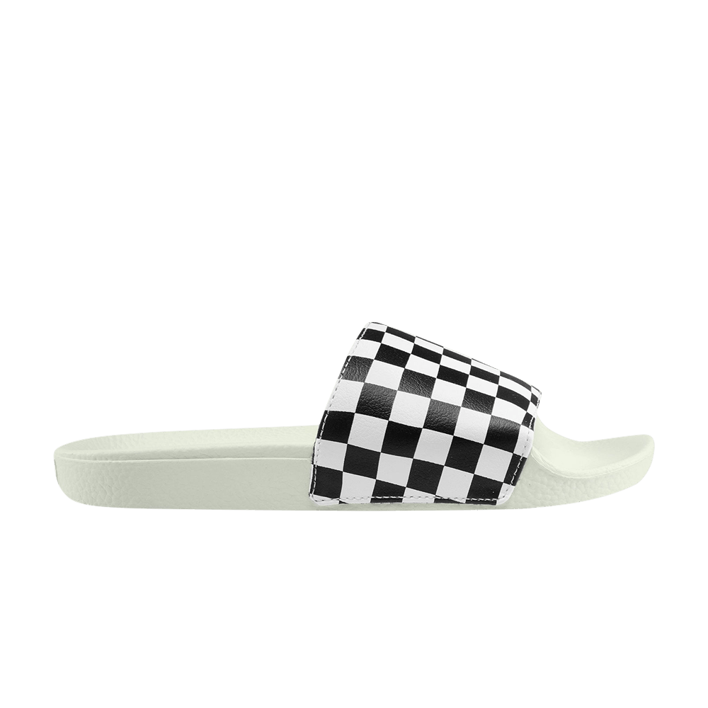 Image of Vans Wmns Slide-On Checkerboard - White Black (VN0004LG27K)