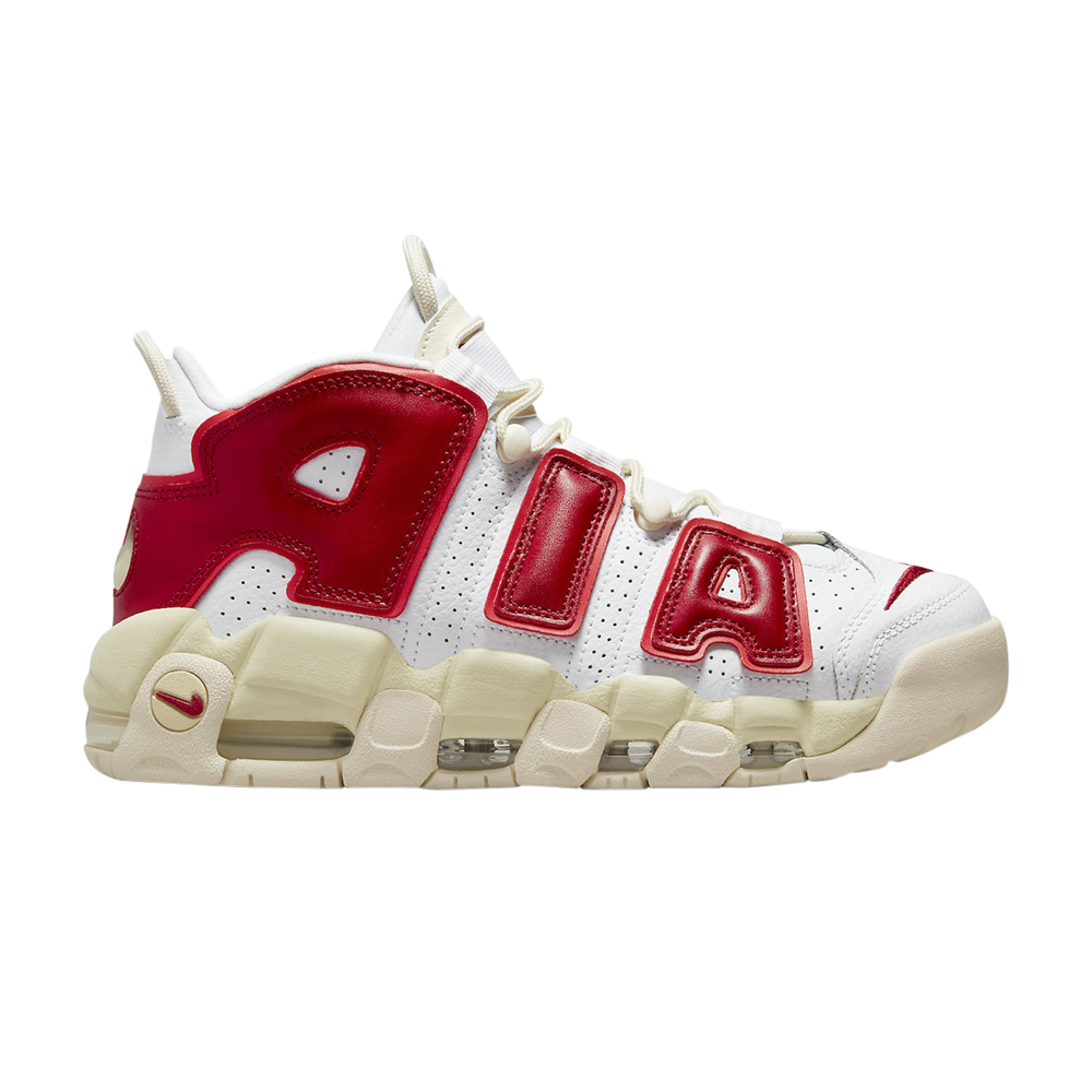 Image of Wmns Air More Uptempo White Red Sail (FN3497-100)