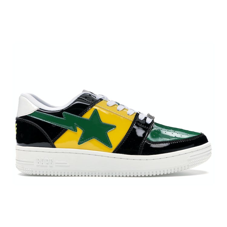 Image of A Bathing Ape Bape Sta Low Color Block Black Yellow Green