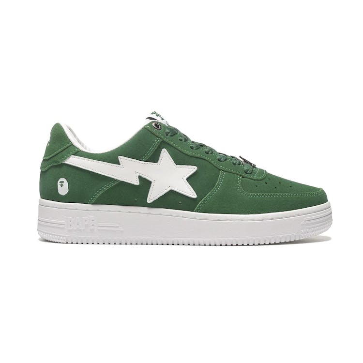 Image of A Bathing Ape Bape Sta Low Green Suede