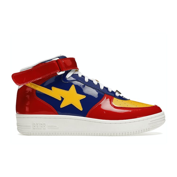 Image of A Bathing Ape Bape Sta Mid Red Yellow Blue (2020)