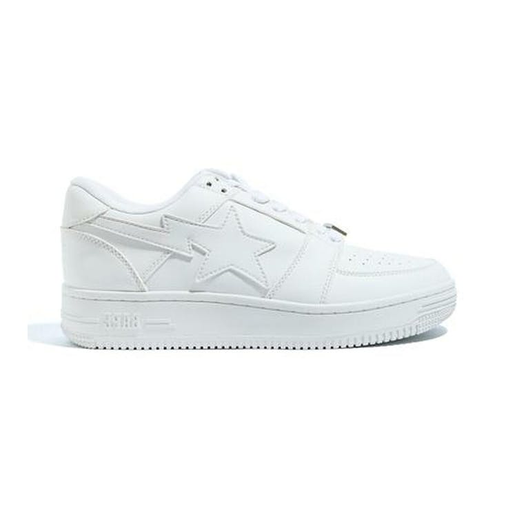 Image of A Bathing Ape Bapesta Low White Leather (2020)