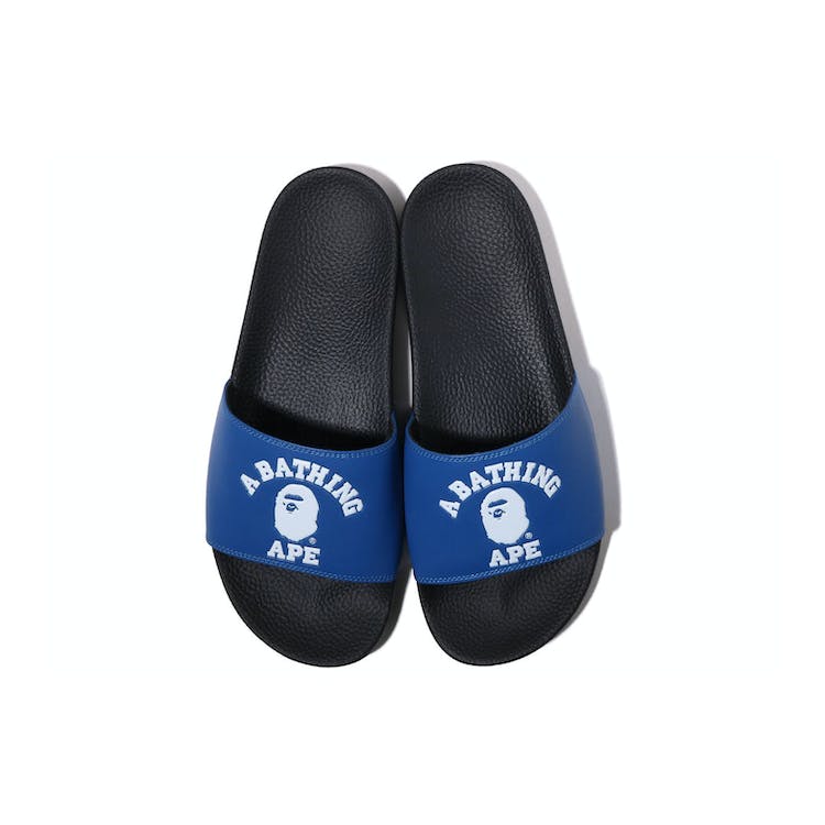 Image of A Bathing Ape College Slide Sandal Online Exclusive Blue (2022)