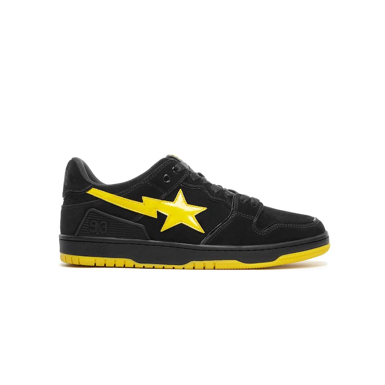 Image of A Bathing Ape Sk8 Sta Black Electric Yellow
