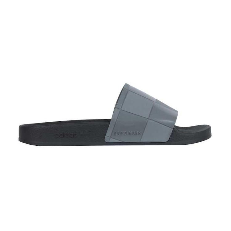 Image of adidas Adilette Checkerboard Raf Simons Black Granite