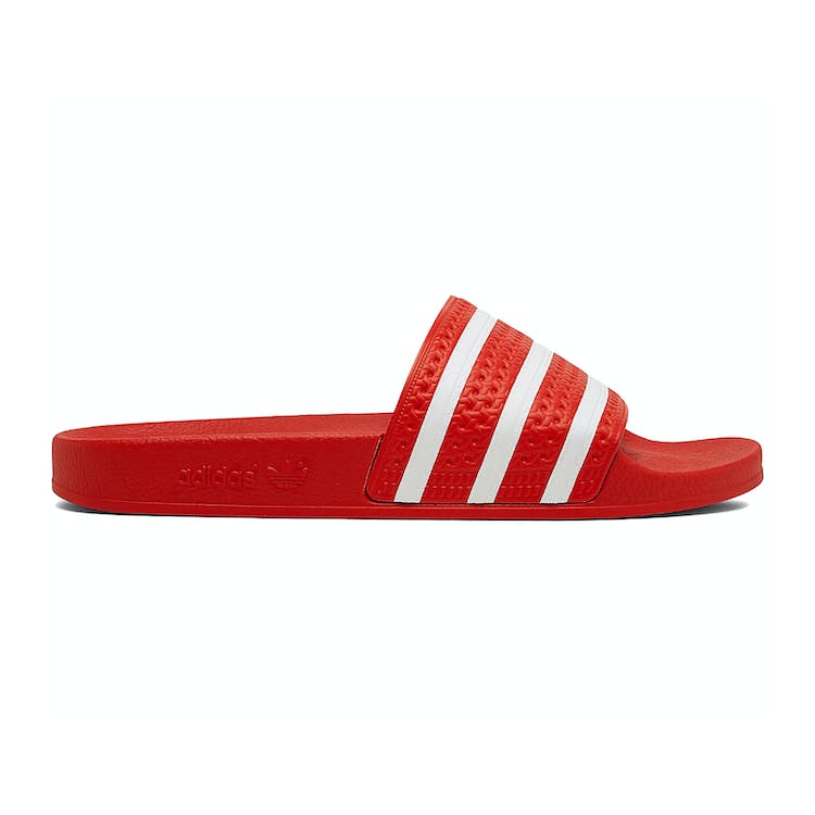 Image of adidas Adilette Slides Lush Red White