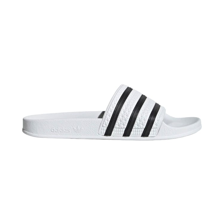 Image of adidas Adilette White Core Black White