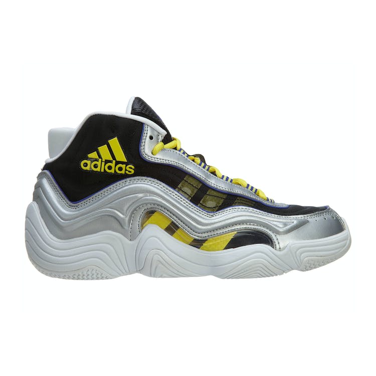 Image of adidas Crazy 2 Basketball Shoes Silver Metallic/Light Yellow/Night Flash