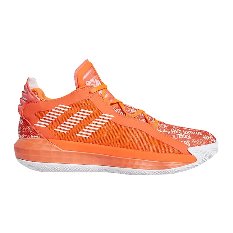 Image of adidas Dame 6 Solar Red White