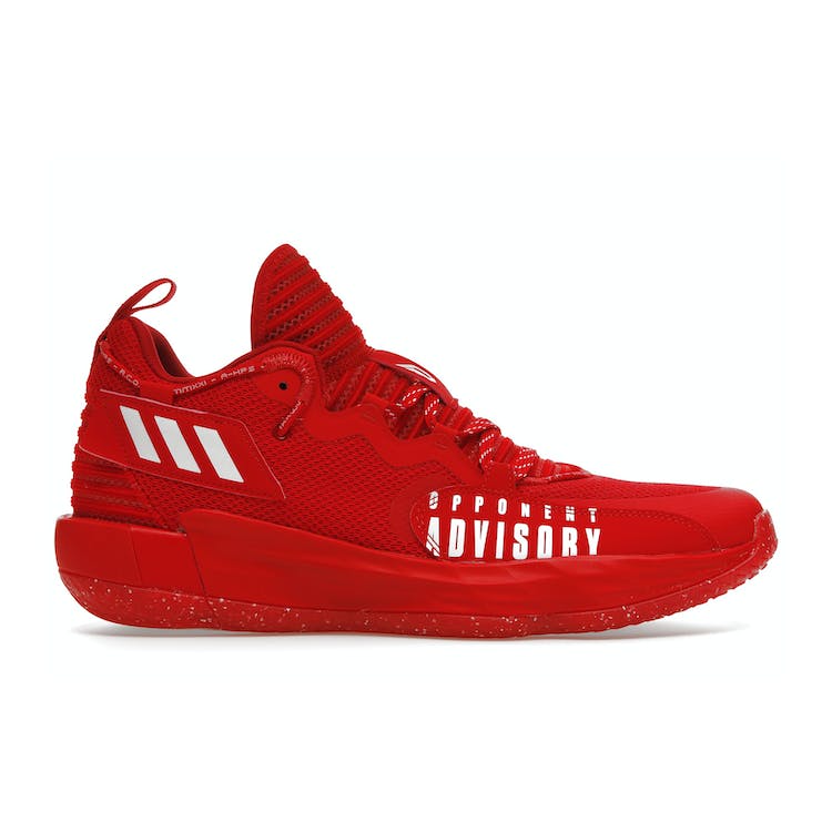 Image of adidas Dame 7 EXTPLY Opponent Advisory Red