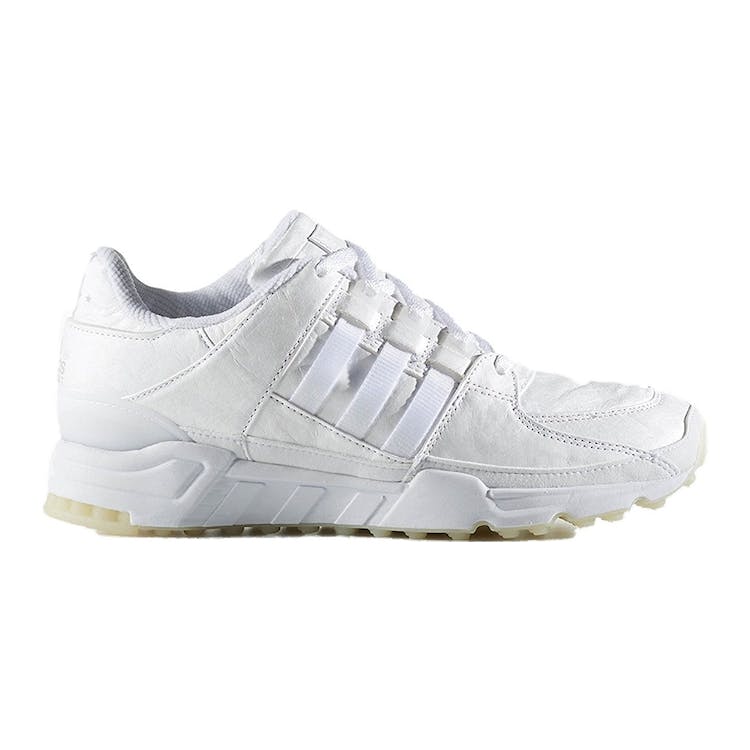 Image of adidas EQT Running Support 93 Triple White Tumbled Leather