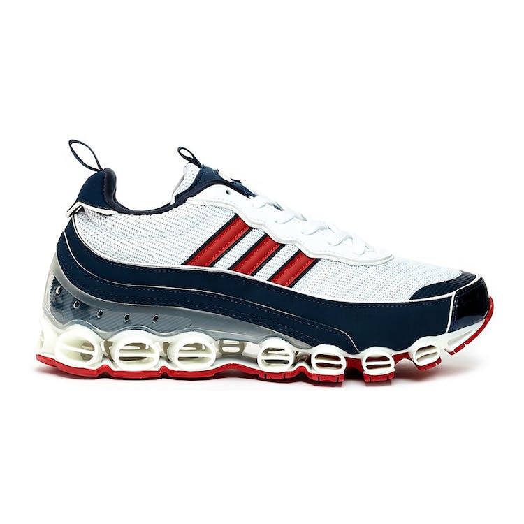 Image of adidas Microbounce T1 White Scarlet Navy