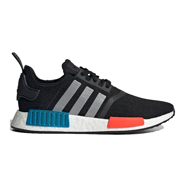 Image of adidas NMD R1 Black Silver Solar Red