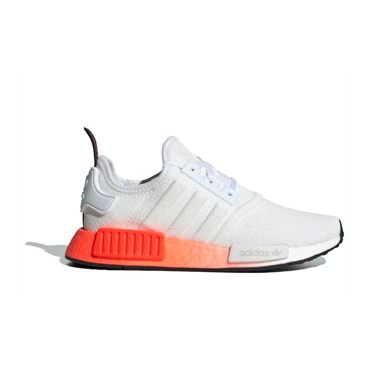 Image of adidas NMD R1 Cloud White Solar Red (GS)
