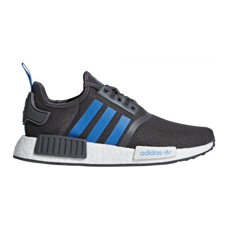 Image of adidas NMD R1 Grey Five Bright Blue (GS)