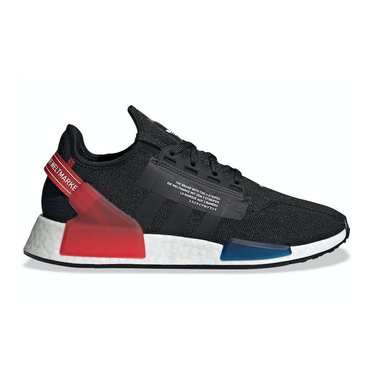 Image of adidas NMD R1 V2 Black Red Blue