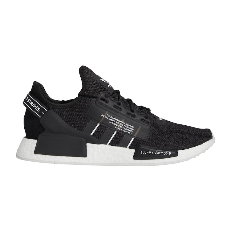 Image of adidas NMD R1 V2 Black White The Brand with the 3-Stripes
