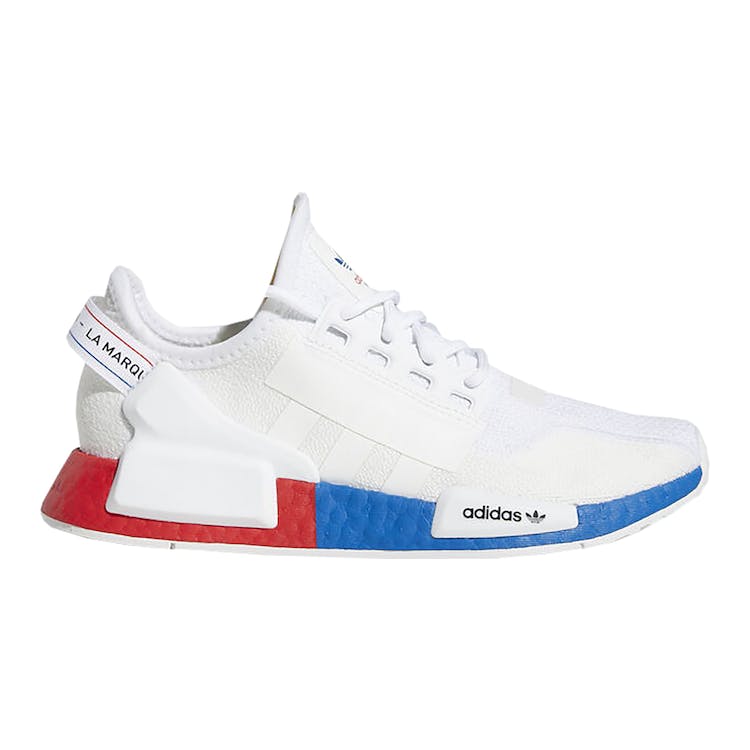 Image of adidas NMD R1 V2 White Red Blue (GS)