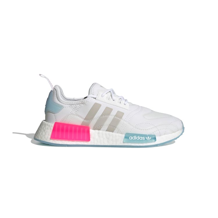 Image of adidas NMD R1 White Halo Blue Shock Pink (W)