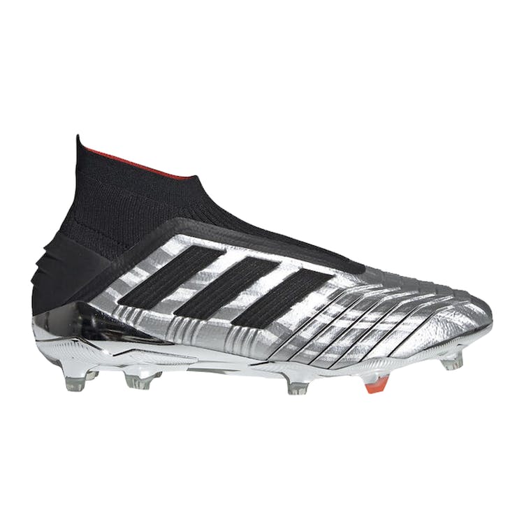 Image of adidas Predator 19+ Firm Ground Cleat Silver Black Red