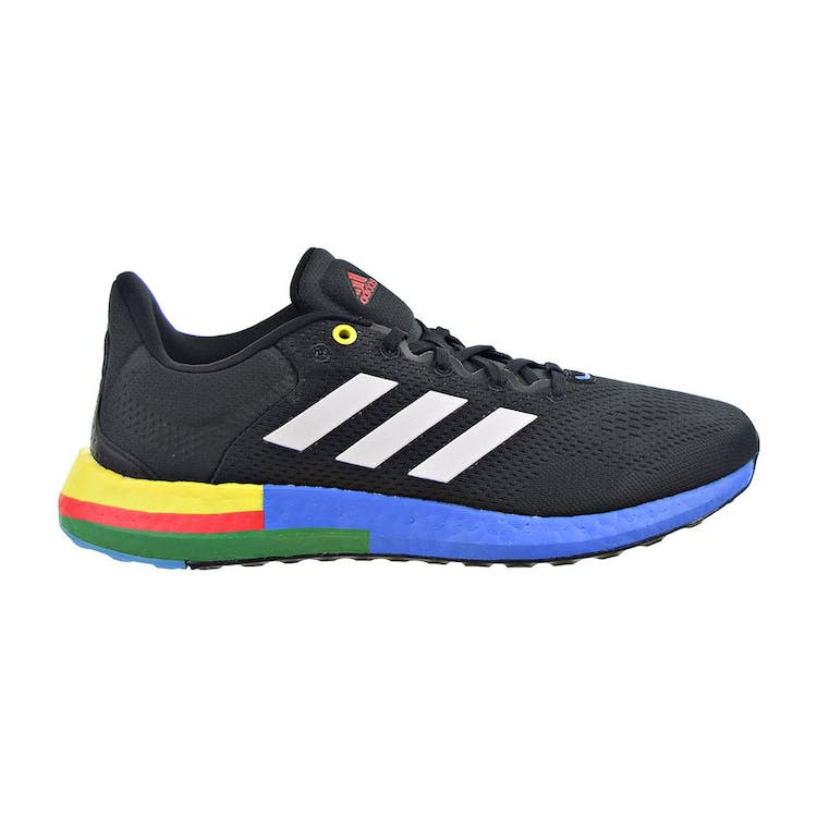 Image of adidas Pureboost 21 Black Blue Green Yellow Red