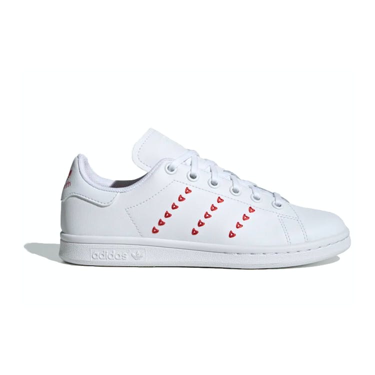 Image of adidas Stan Smith Cloud White Lush Red (GS)