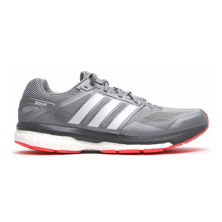 Image of adidas Supernova Glide 7 Boost Grey Green Red