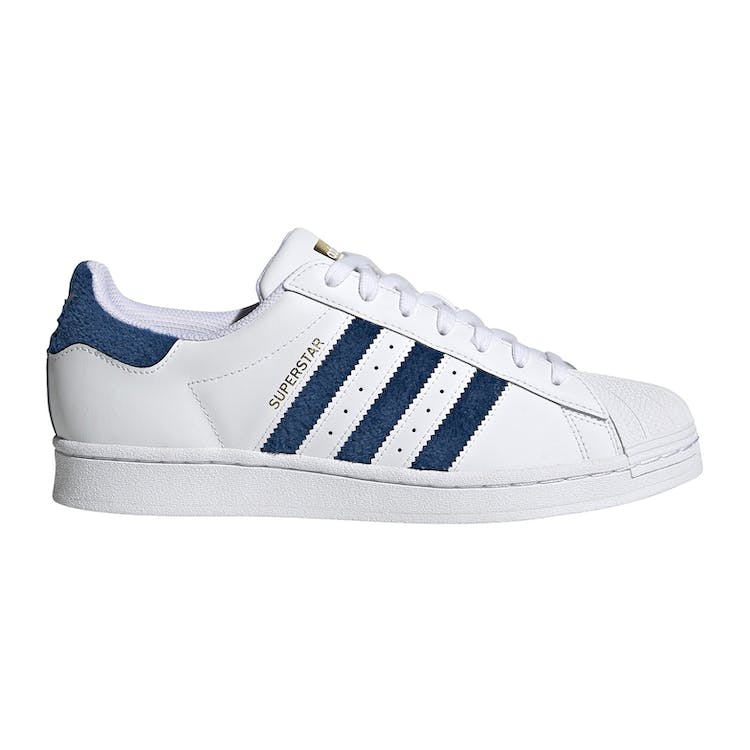 Image of adidas Superstar Chenille Stripes Cloud White Blue