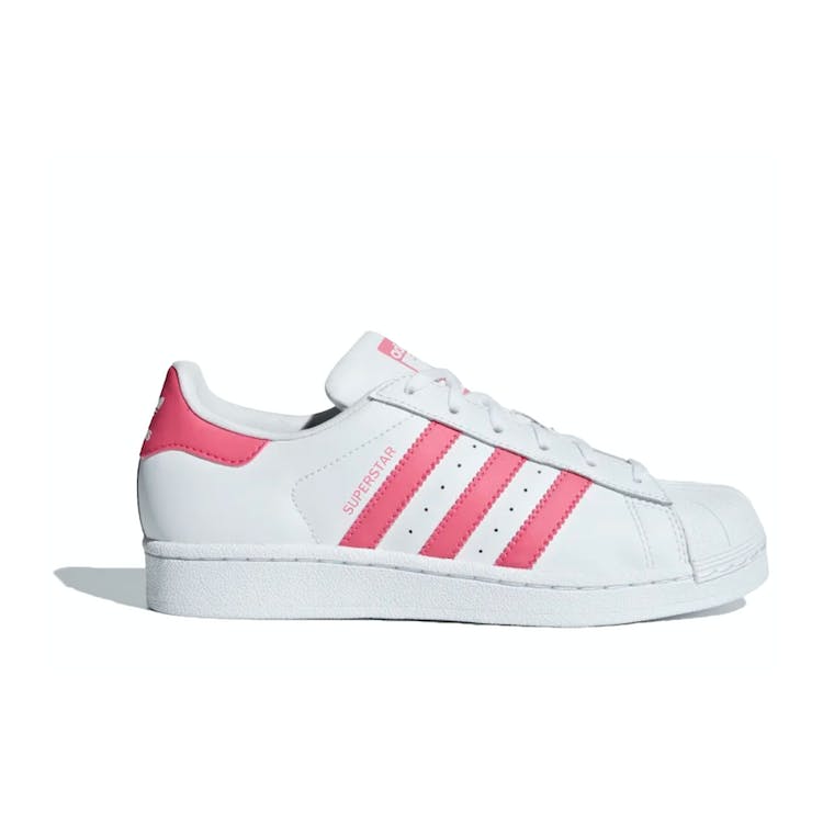 Image of adidas Superstar Cloud White Real Pink (GS)