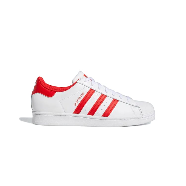 Image of adidas Superstar Cloud White Vivid Red