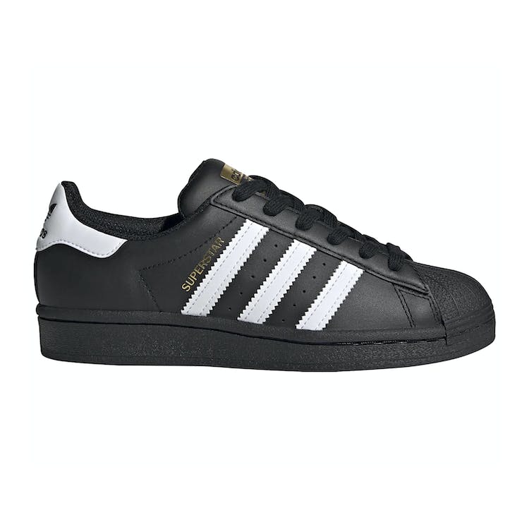 Image of adidas Superstar Core Black Cloud White Gold (GS)
