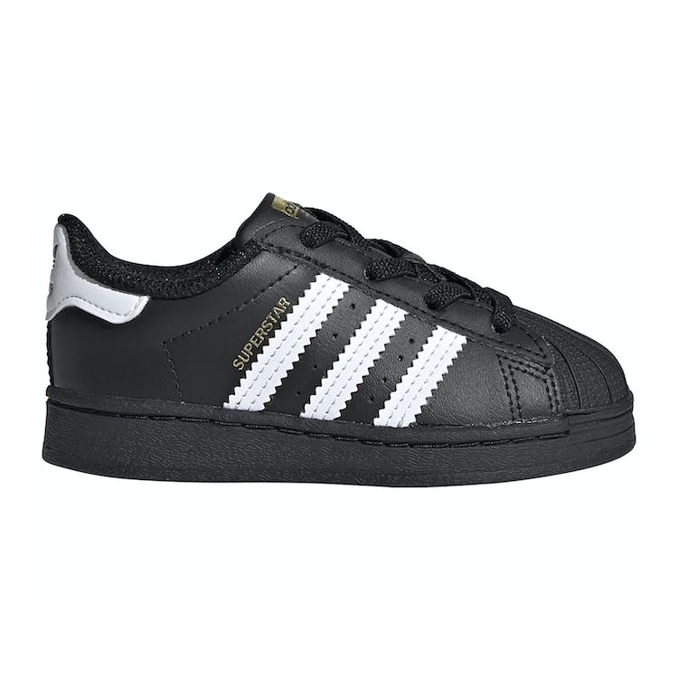 Image of adidas Superstar Core Black Cloud White Gold (TD)