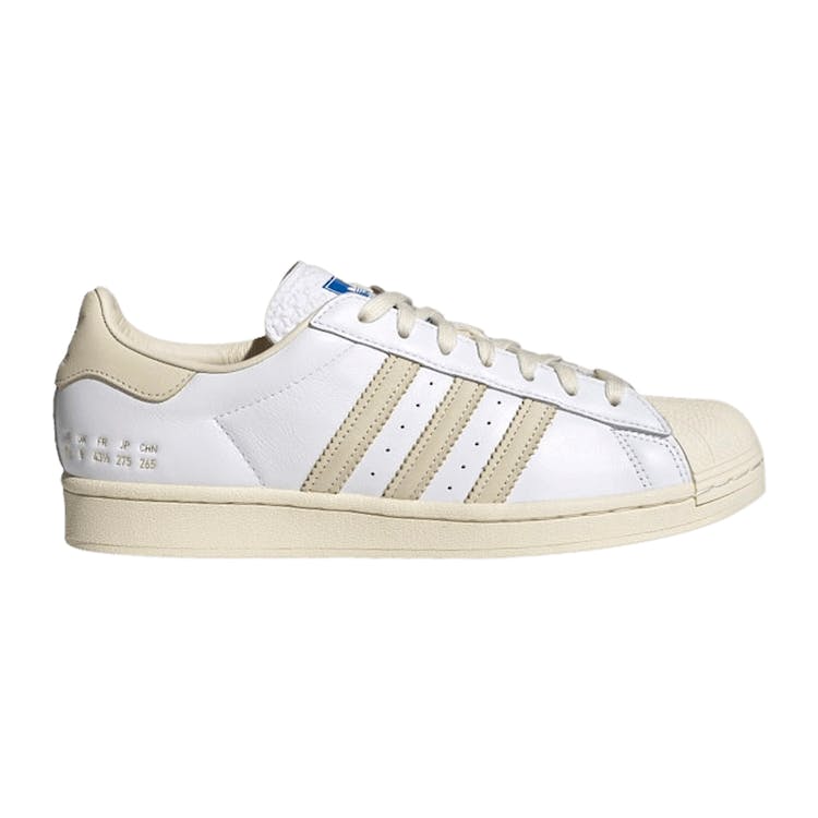 Image of adidas Superstar Cream White Size Tag